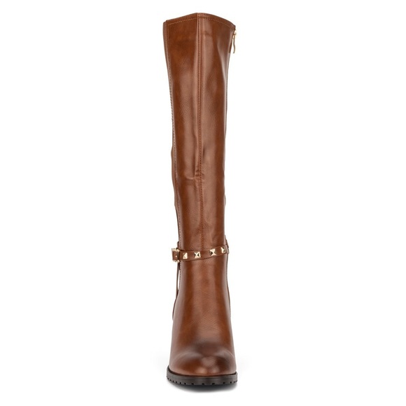 New Torgeis Destiny Tall Boots Riding Studded Ankle Belt Camel Tan Sz 9 - Picture 14 of 15